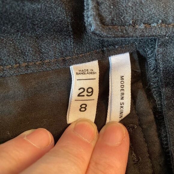 LOFT NWOT evening pants velvet w/ two row of ribbon side stripes & pockets 8/29 - Picture 8 of 11